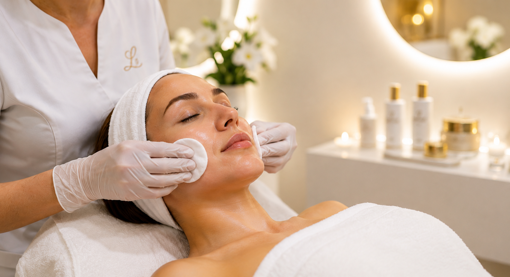 Professionelle Gesichtsbehandlung bei Alexandria Beauty & Laser in Würzburg